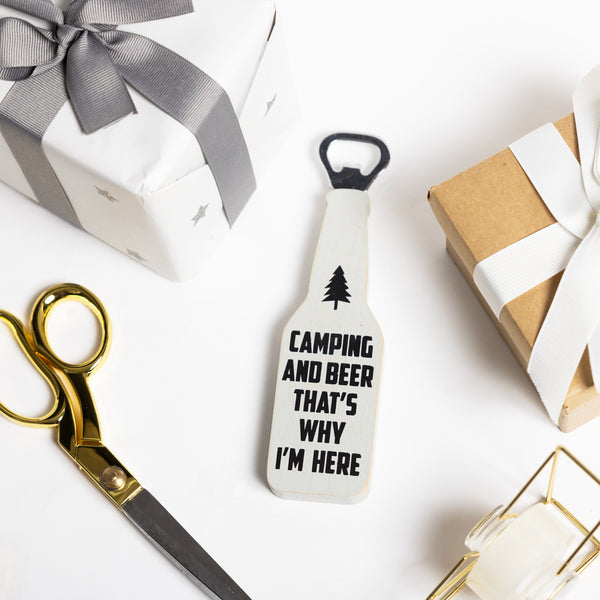 Pavilion Gift Company Camping 7" Bottle Opener Magnet