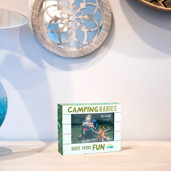 Pavilion Gift Company Camping Babies 7.5" X 6" Frame (Holds 6" X 4" Photo)