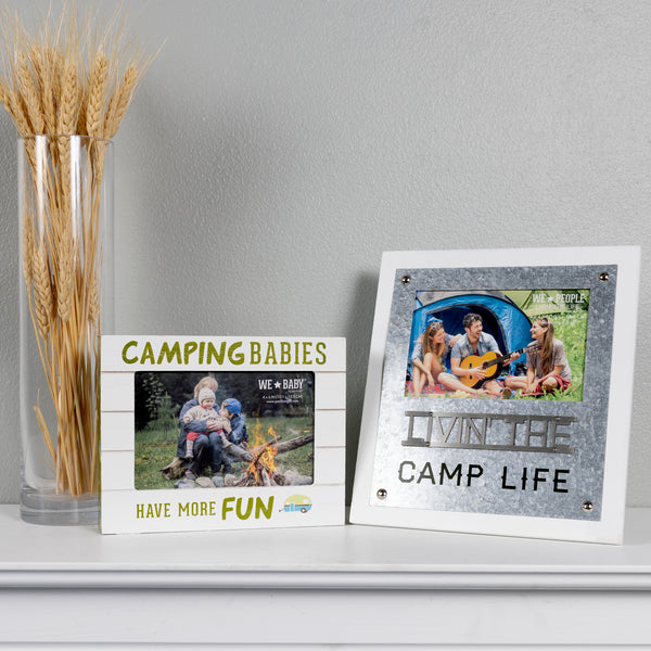 Pavilion Gift Company Camping Babies 7.5" X 6" Frame (Holds 6" X 4" Photo)