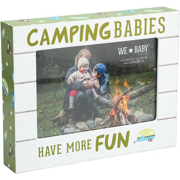pavilion gift company Camping Babies 7.5" x 6" Frame (Holds 6" x 4" Photo)