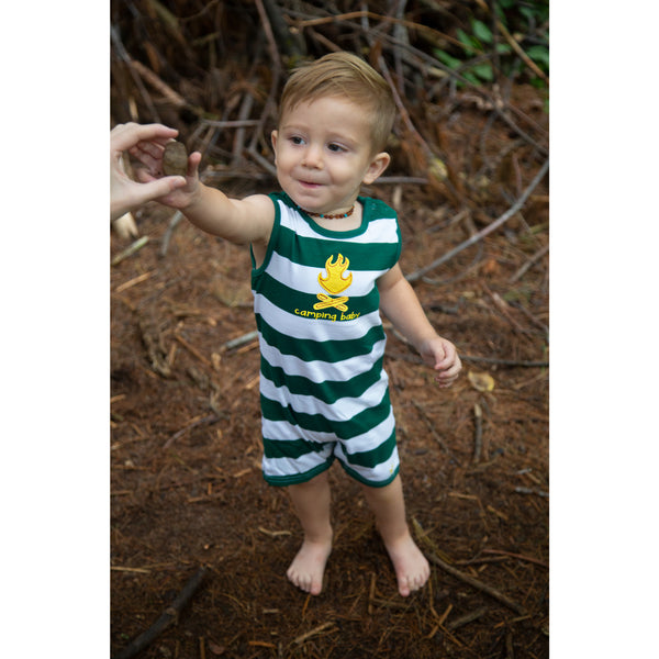 Pavilion Gift Company Camping Baby 12-24 Month Boy Romper