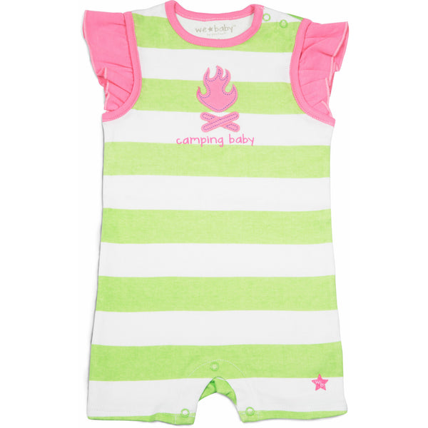 pavilion gift company Camping Baby 6-12 Month Girl Romper