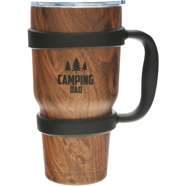 pavilion gift company Camping Dad 30 oz Stainless Steel Travel Tumbler with Handle