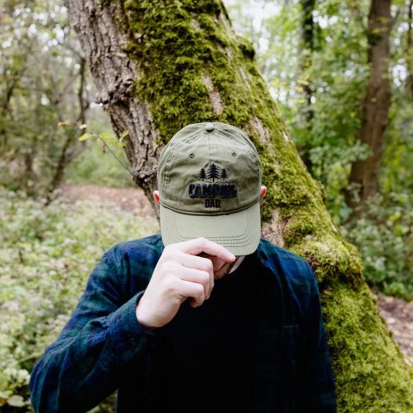 Pavilion Gift Company Camping Dad Olive Adjustable Hat