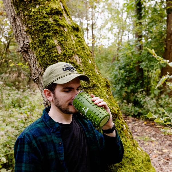 Pavilion Gift Company Camping Dad Olive Adjustable Hat