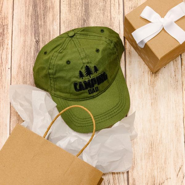 Pavilion Gift Company Camping Dad Olive Adjustable Hat