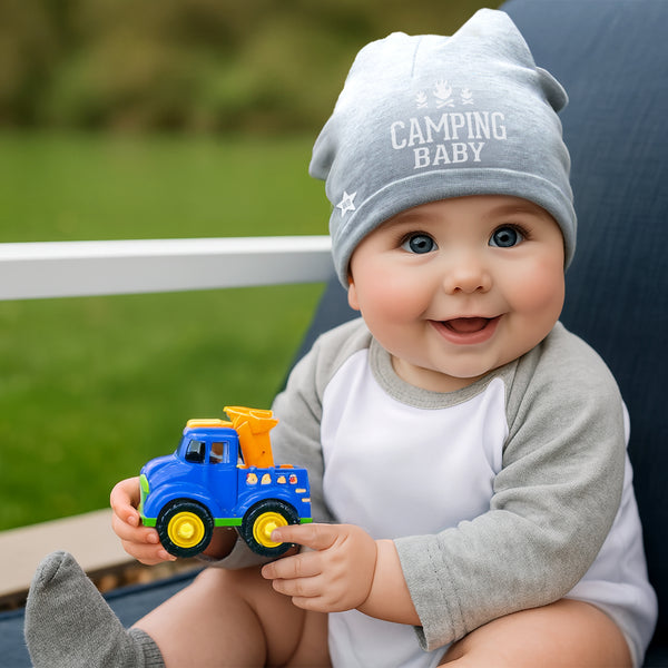 Pavilion Gift Company Camping Heathered Gray Beanie (0-12 Months)