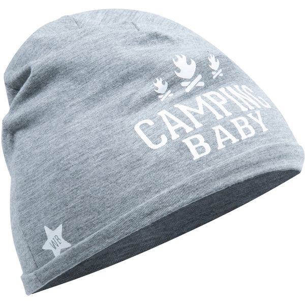 pavilion gift company Camping Heathered Gray Beanie (0-12 Months)