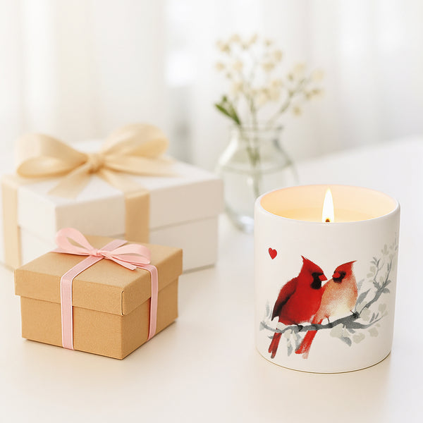 Pavilion Gift Company Cardinals 2.5 Oz - 100% Soy Wax Candle Scent: Tranquility