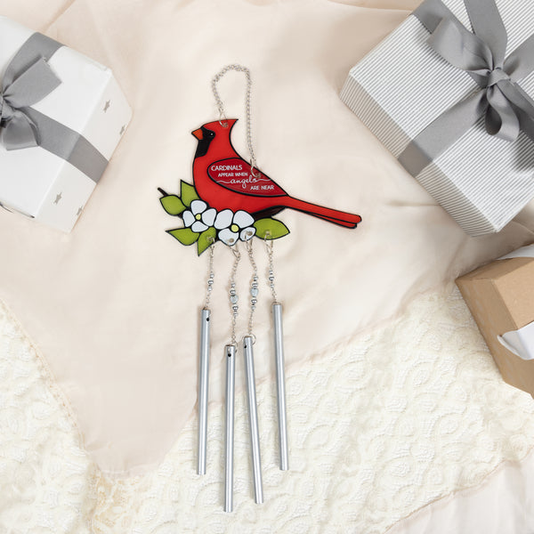 Pavilion Gift Company Cardinals Appear 17.5" Wind Chime