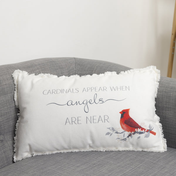 Pavilion Gift Company Cardinals Appear 20" X 12" Throw Pillow