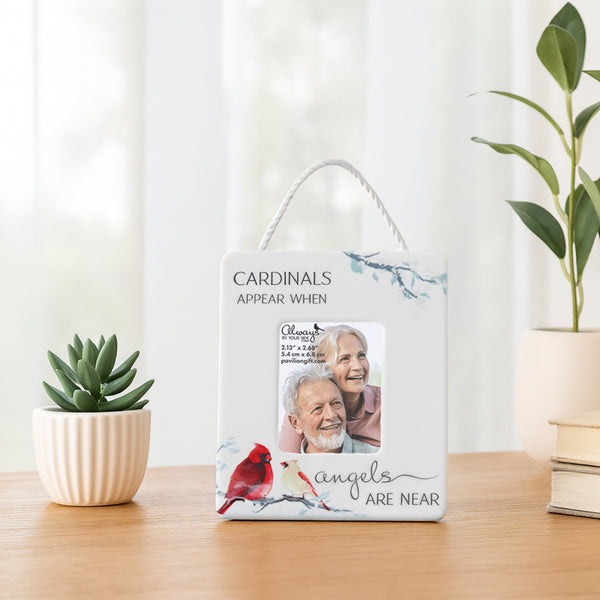 Pavilion Gift Company Cardinals Appear 3.5" X 4.5" Frame (Holds 2" X 2.5" Photo)