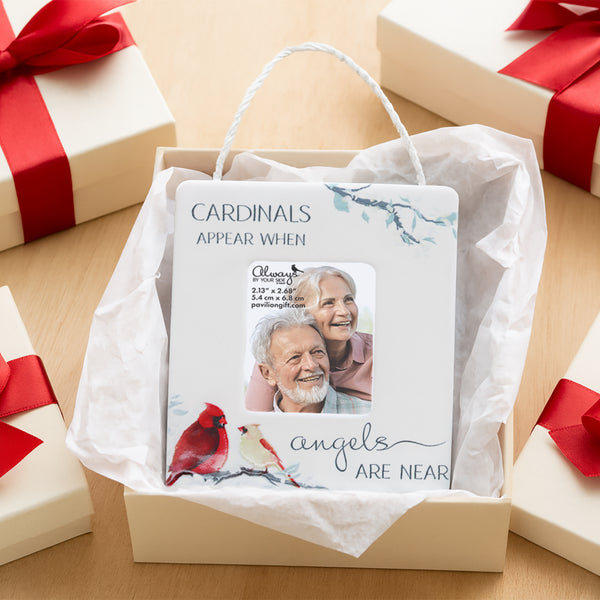 Pavilion Gift Company Cardinals Appear 3.5" X 4.5" Frame (Holds 2" X 2.5" Photo)