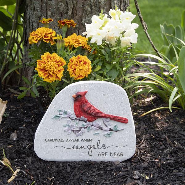 Pavilion Gift Company Cardinals Appear 5.5" Standing Memorial Stone