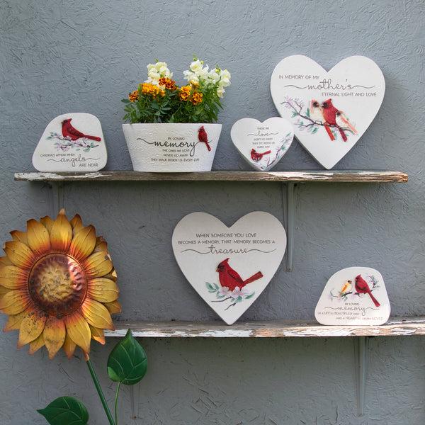 Pavilion Gift Company Cardinals Appear 5.5" Standing Memorial Stone