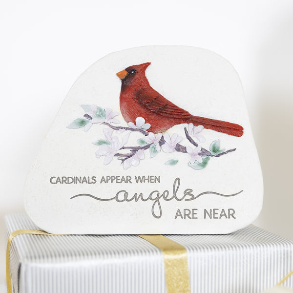 Pavilion Gift Company Cardinals Appear 5.5" Standing Memorial Stone
