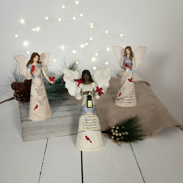 Pavilion Gift Company Cardinals Appear 7.5" Angel With Cardinals