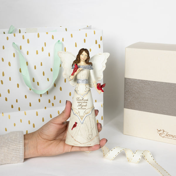 Pavilion Gift Company Cardinals Appear 7.5" Angel With Cardinals