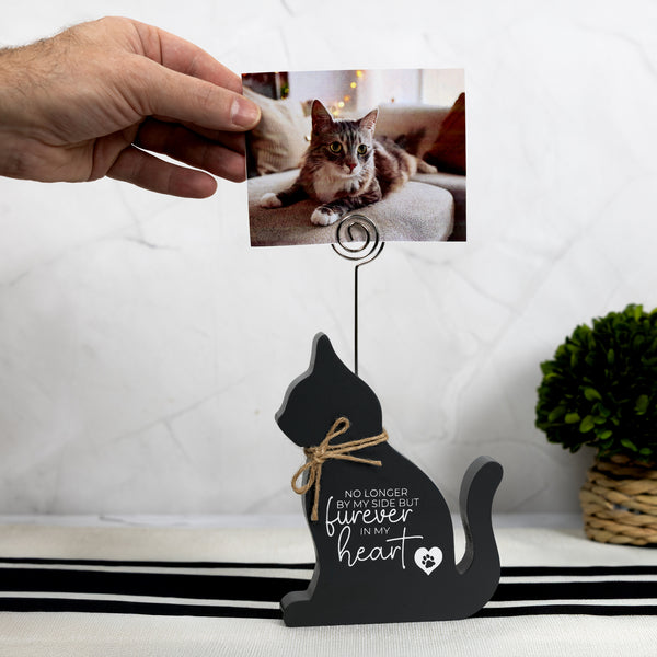 Pavilion Gift Company Cat Heart 6" Plaque With Photo Clip