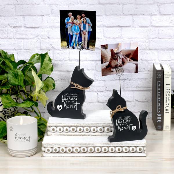 Pavilion Gift Company Cat Heart 6" Plaque With Photo Clip
