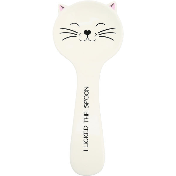 pavilion gift company Cat Licked the Spoon 10" Spoon Rest