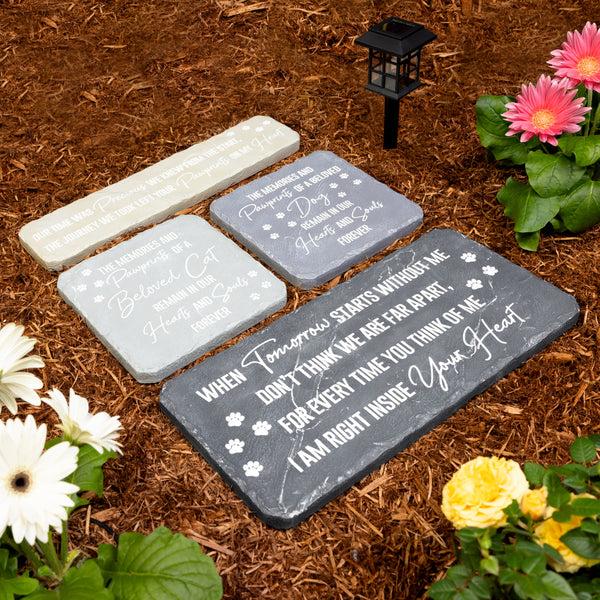 Pavilion Gift Company Cat Memorial 7.75" X 7.75" Garden Stone