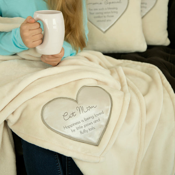 Pavilion Gift Company Cat Mom 50" X 60" Royal Plush Blanket