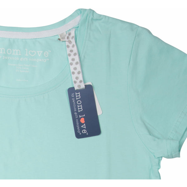Pavilion Gift Company Cat Mom Small Teal/Mint Green T-Shirt