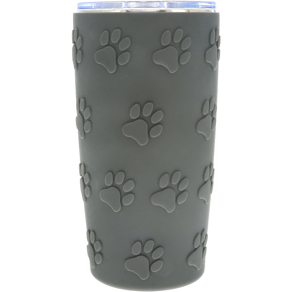 Pavilion Gift Company Cats 20 Oz Travel Tumbler With 3D Silicone Wrap