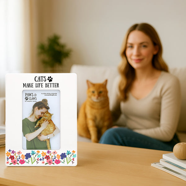 Pavilion Gift Company Cats 6.25" X 8.25" Frame (Holds 4" X 6" Photo)