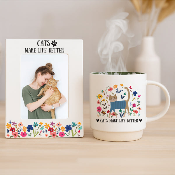 Pavilion Gift Company Cats 6.25" X 8.25" Frame (Holds 4" X 6" Photo)