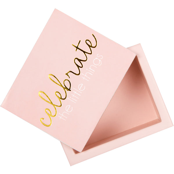 Pavilion Gift Company Celebrate 2.25" X 2" X 1.5" MDF Keepsake Box