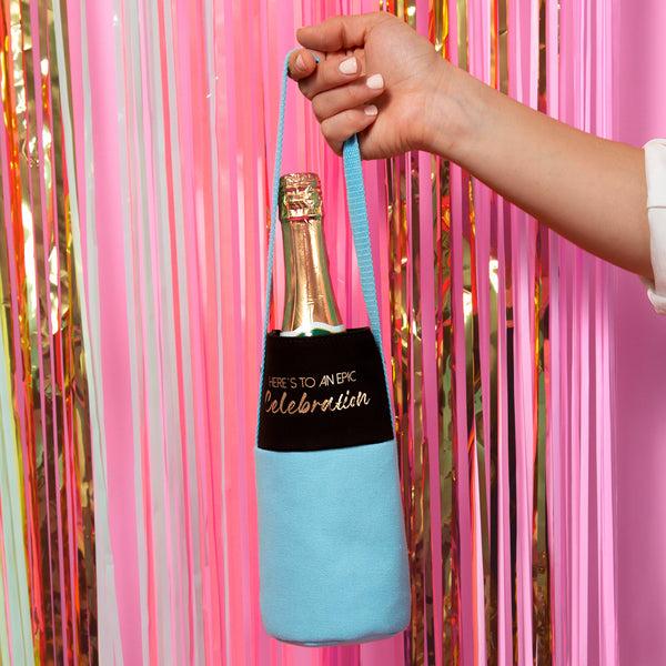 Pavilion Gift Company Celebration Canvas Bottle Gift Bag