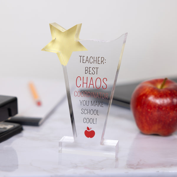 Pavilion Gift Company Chaos 5.5" Acrylic Trophy Plaque