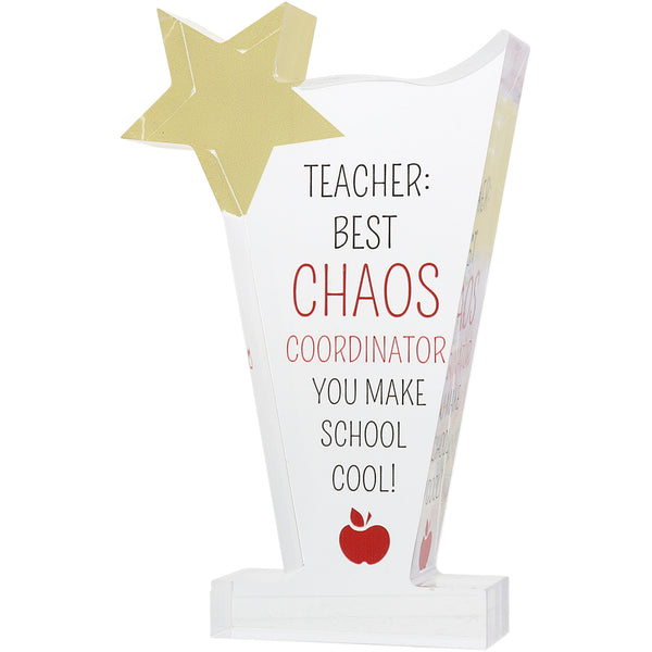 pavilion gift company Chaos 5.5" Acrylic Trophy Plaque