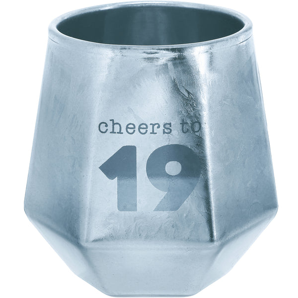 pavilion gift company Cheers 19 3 oz Geometric Shot Glass