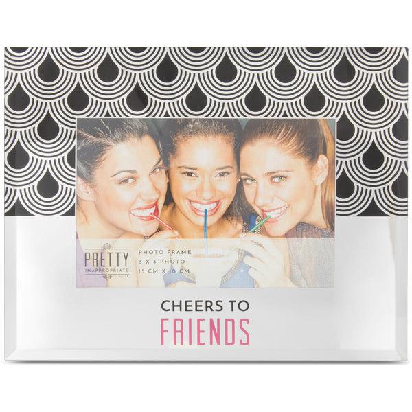 pavilion gift company Cheers 9" x 7" Mirror Frame (Holds 6" x 4" Photo)