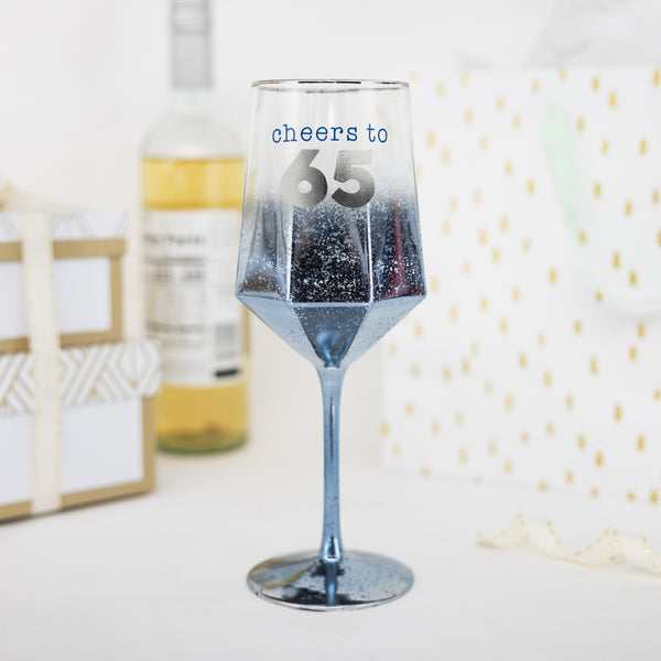 Pavilion Gift Company Cheers To 65 18 Oz Wine Glass