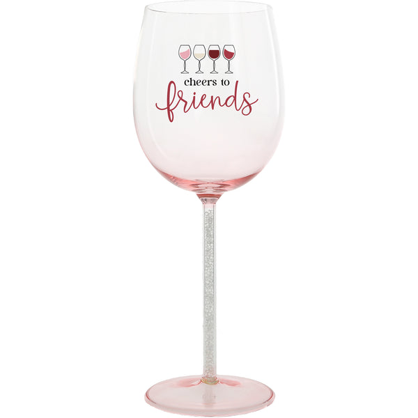 pavilion gift company Cheers To Friends Gift Boxed 17 oz Wine Glass