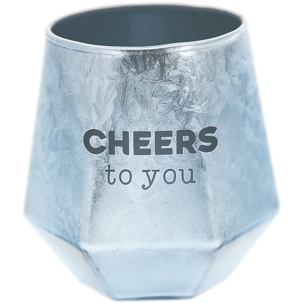 pavilion gift company Cheers To You 3 oz Geometric Shot Glass