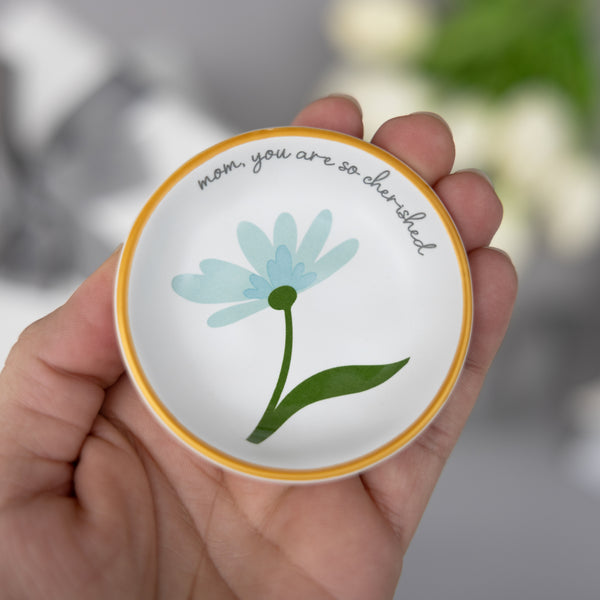 Pavilion Gift Company Cherished Mom 2.5" Trinket Dish