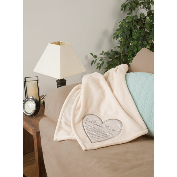 Pavilion Gift Company Chosen Family 50" X 60" Royal Plush Blanket