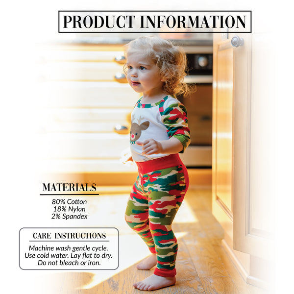 Pavilion Gift Company Christmas Camo Reindeer 6-12 Months Leggings