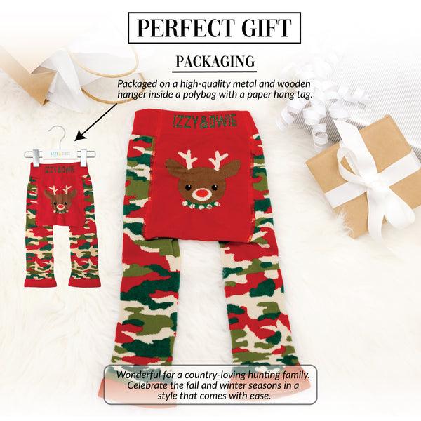 Pavilion Gift Company Christmas Camo Reindeer 6-12 Months Leggings