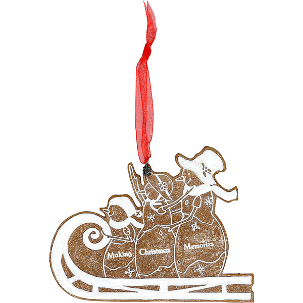 pavilion gift company Christmas Memories 4" Snowfamily Ornament