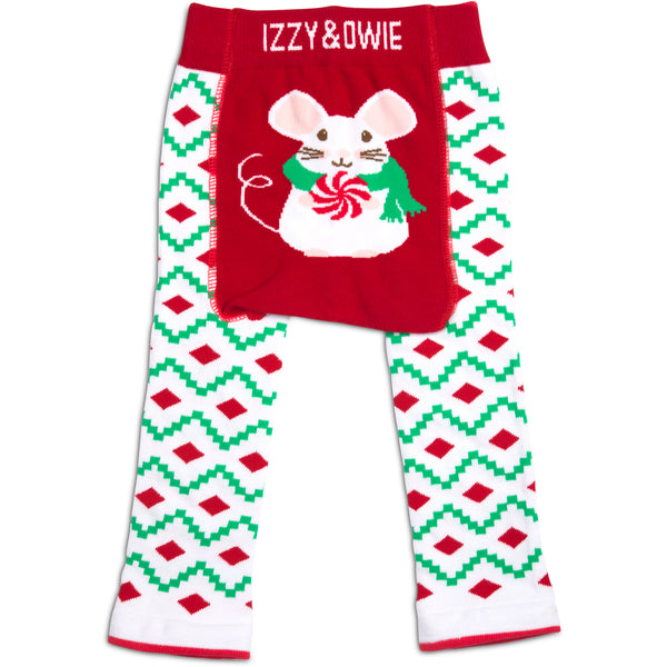 pavilion gift company Christmas Mouse 6-12 Months Baby Leggings