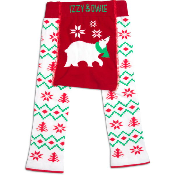 pavilion gift company Christmas Polar Bear 6-12 Months Baby Leggings