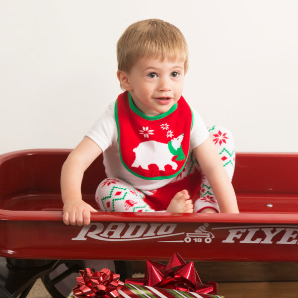 Pavilion Gift Company Christmas Polar Bear Baby Bib
