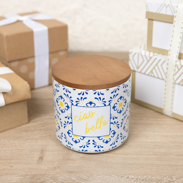 Pavilion Gift Company Ciao Bella 14 Oz - 100% Soy Wax Reveal Candle Scent: Lemon Verbena