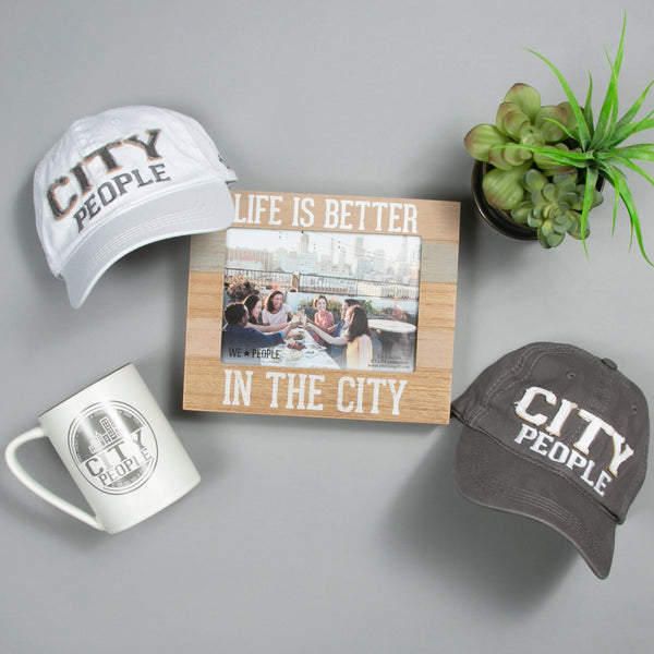 Pavilion Gift Company City People 9" X 7.25" Frame (Holds 5" X 7" Photo)
